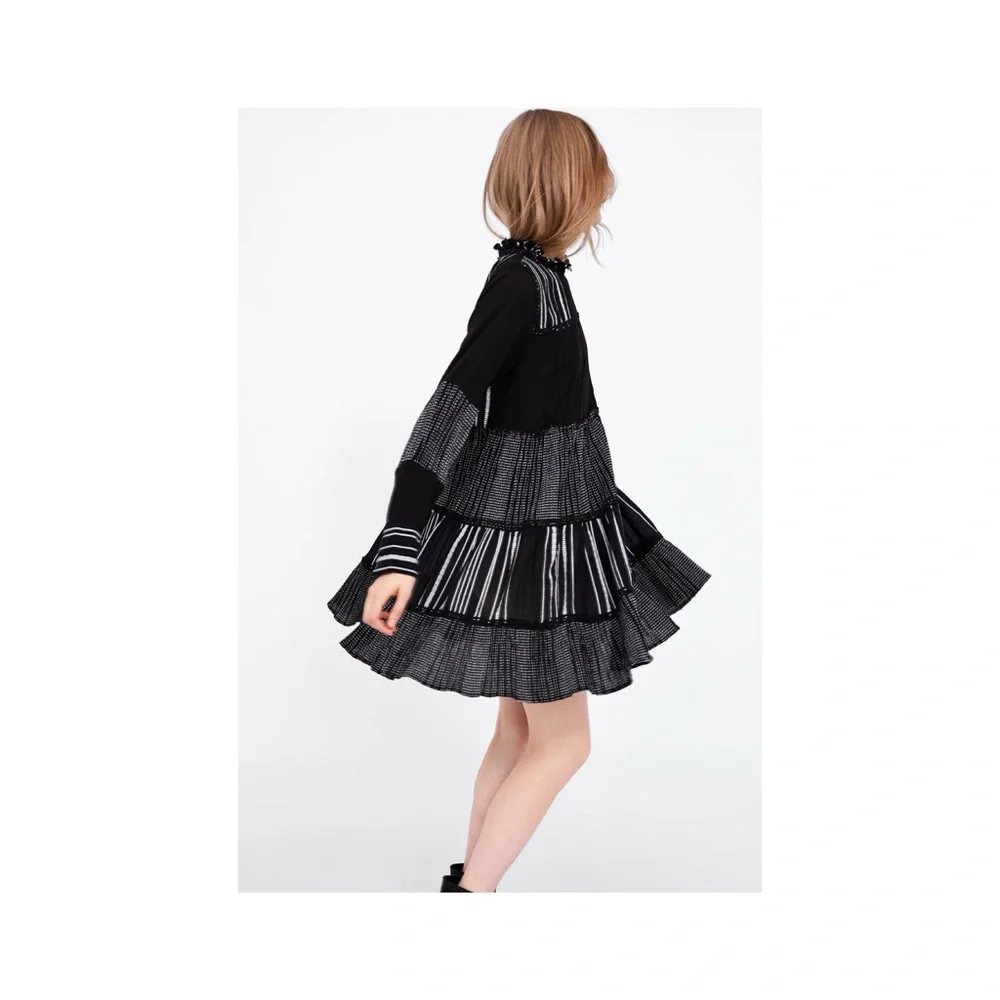 ZARA B&W DRESS - Picture 2 of 5